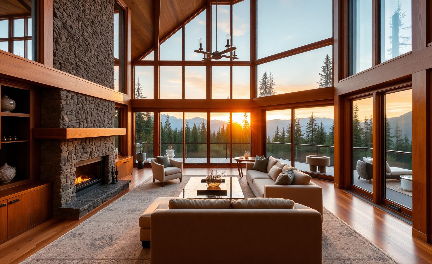 Golden hour in a renovated Vancouver great room